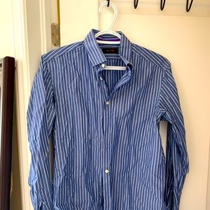 Blue and White Small Button Down Shirt